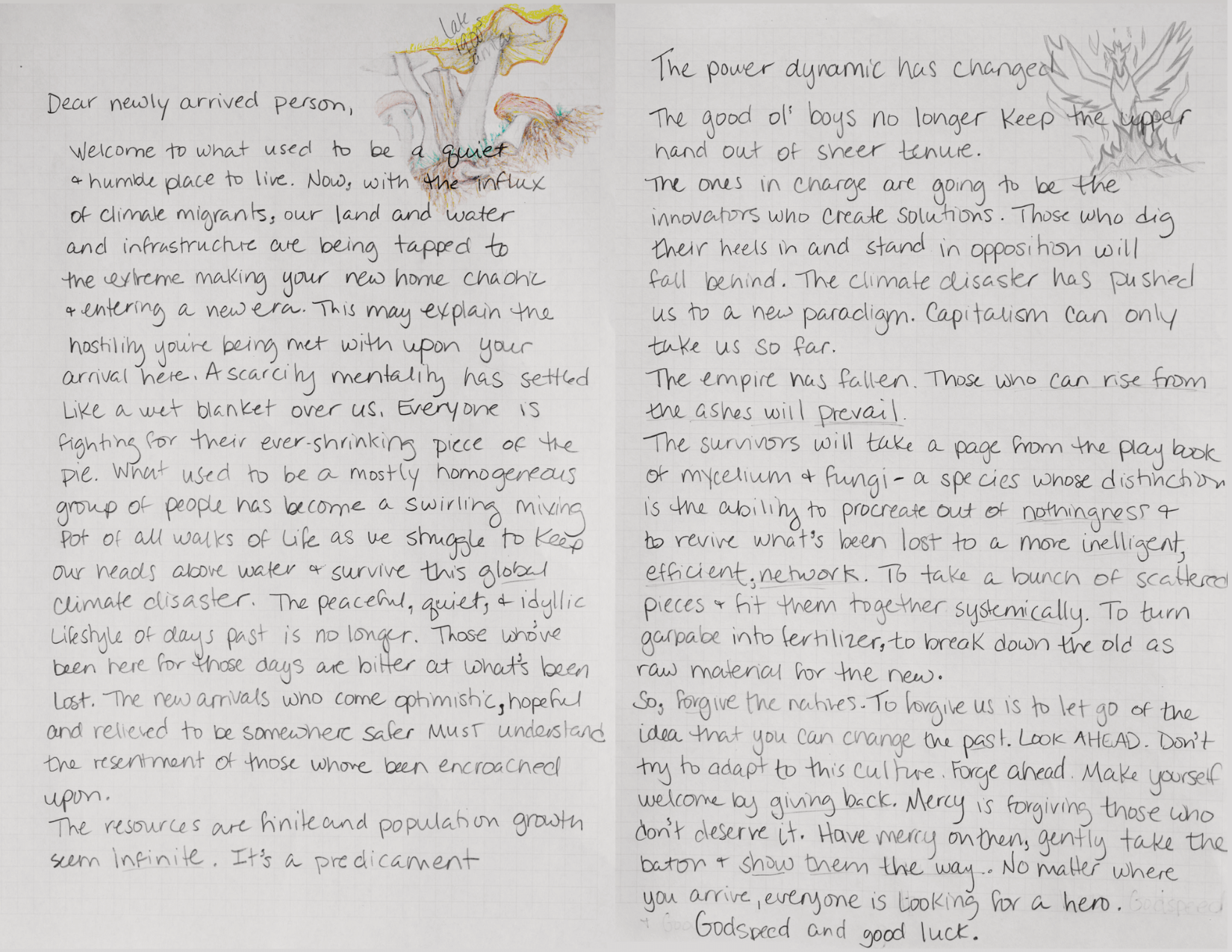 Excerpts from the zine